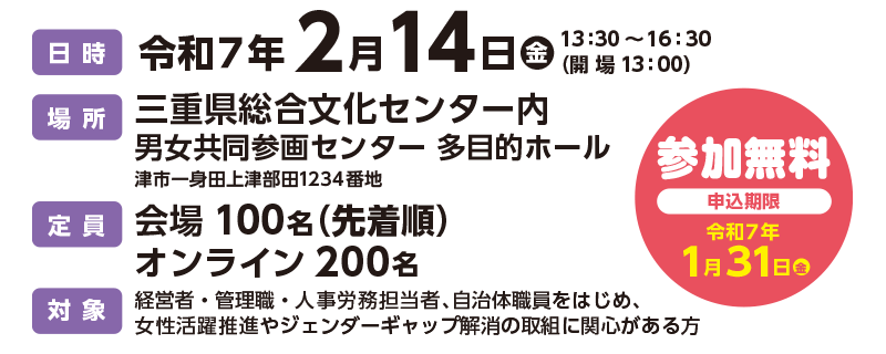 三重県総合文化センターにて令和7年2月14日(金)開催